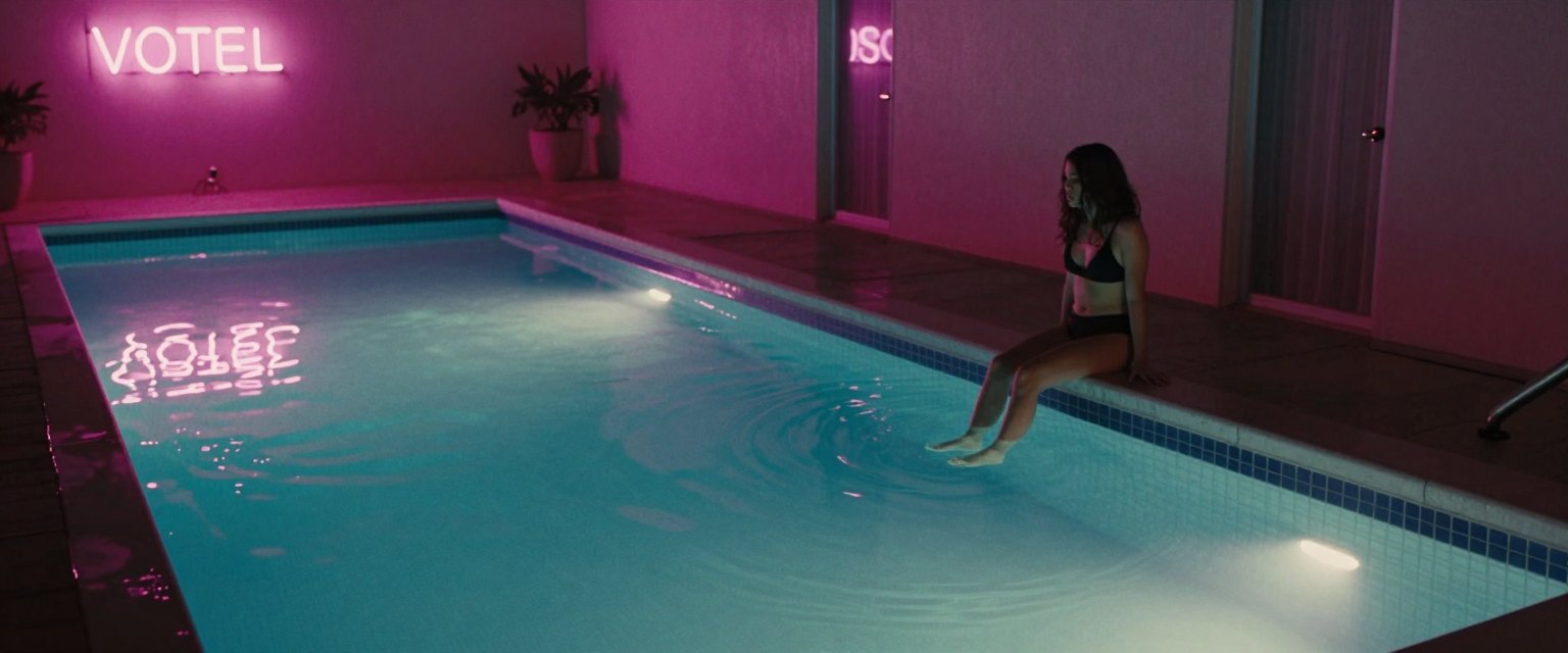 Crane Shot example: Motel Pool