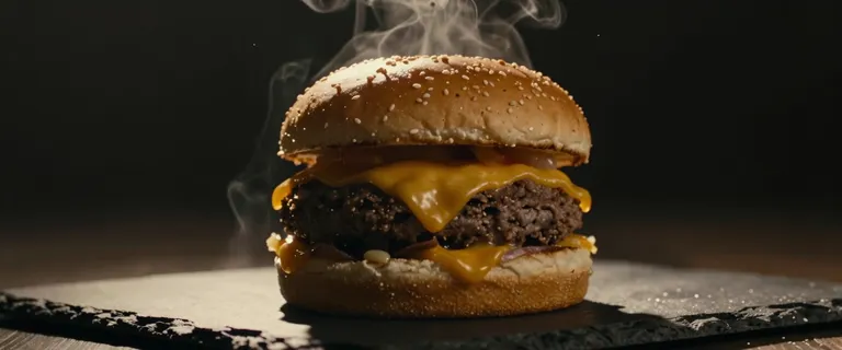Hero Burger - close-up slow push-in