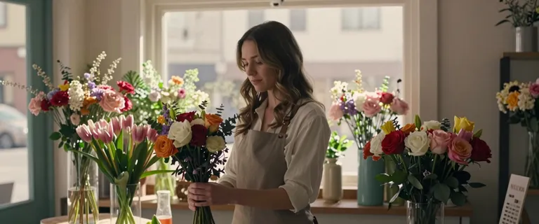 Petals - medium slow dolly-in