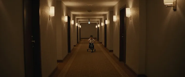 Room 237 - wide steadicam follow